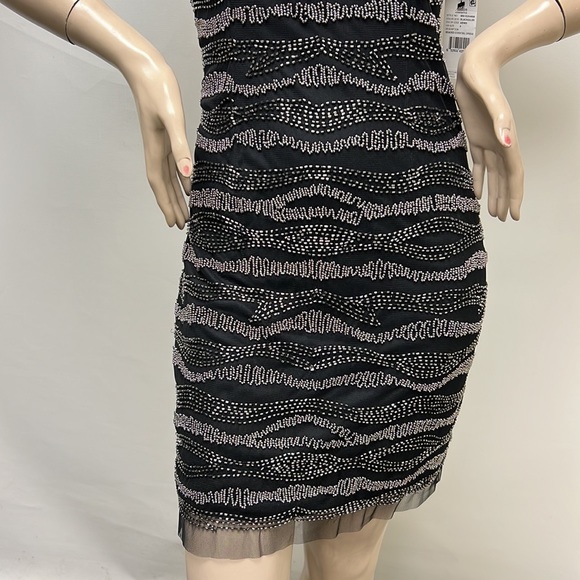 Aidan Mattox beaded sleeveless cocktail dress - Picture 6 of 9